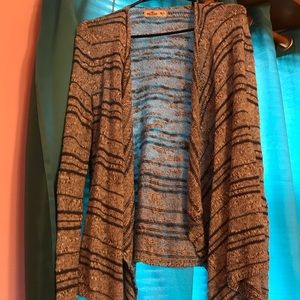 Blue & gray cardigan